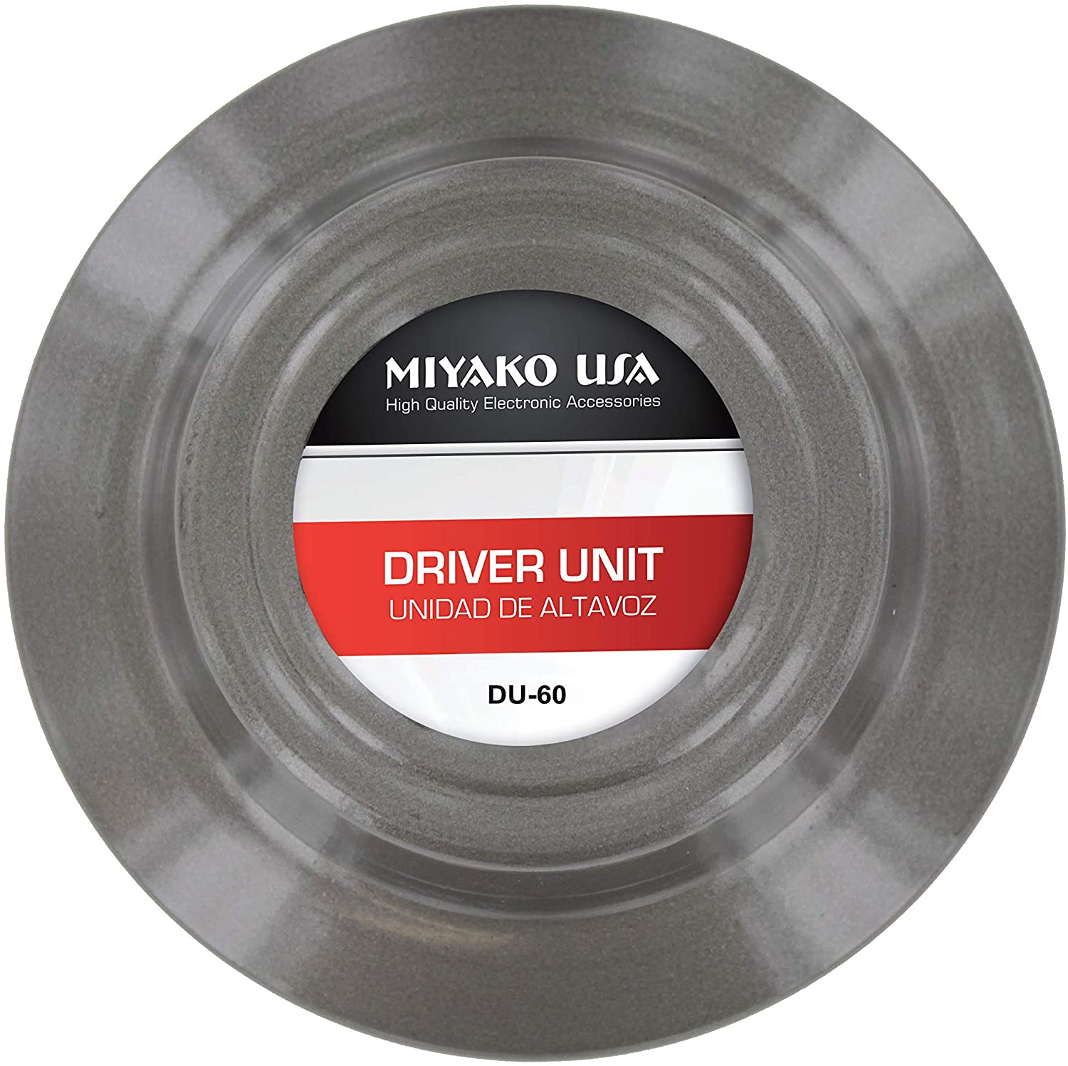 MIYAKO 80 Watt 16 ohms Speaker Compression Driver DU-80 Mid Range Unit with Aluminum Body and Neodymium Diaphragm Screw on Type 